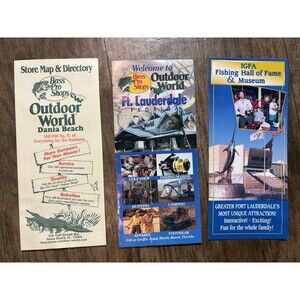 Bass Pro Shops Brochures Vintage 1999 Fort Lauderdale Florida